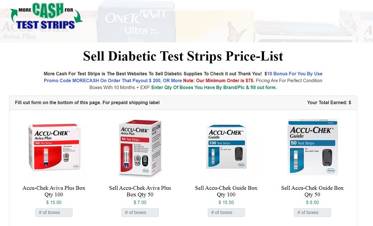 Cash for your test strips
